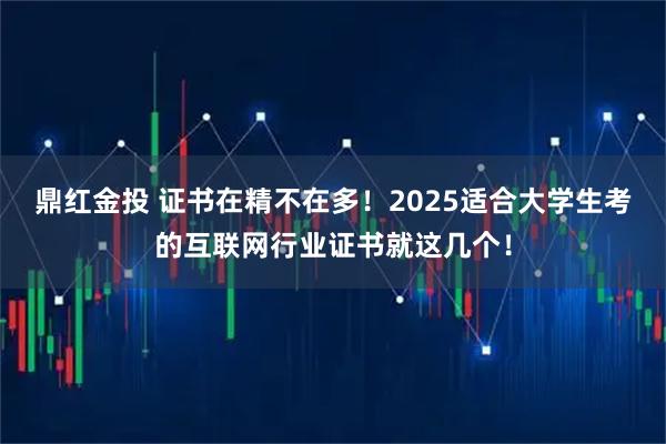 鼎红金投 证书在精不在多！2025适合大学生考的互联网行业证书就这几个！